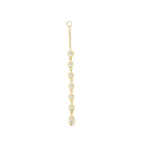 7 Diamond Drop Ear Jacket | .50GMS .10CT
