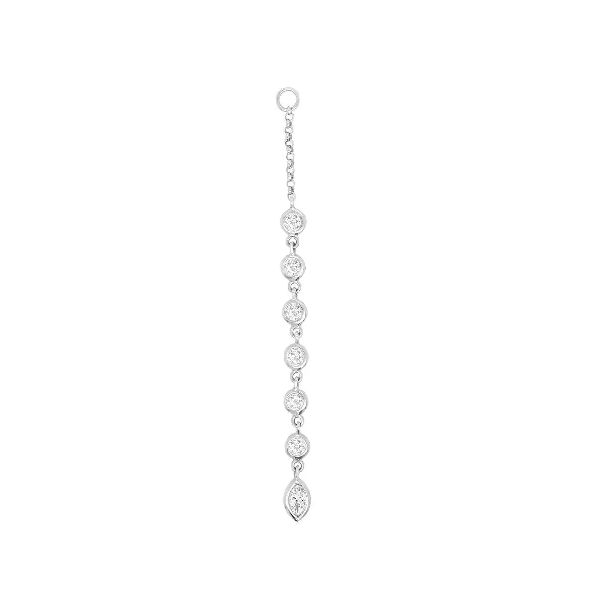 7 Diamond Drop Ear Jacket | .50GMS .10CT