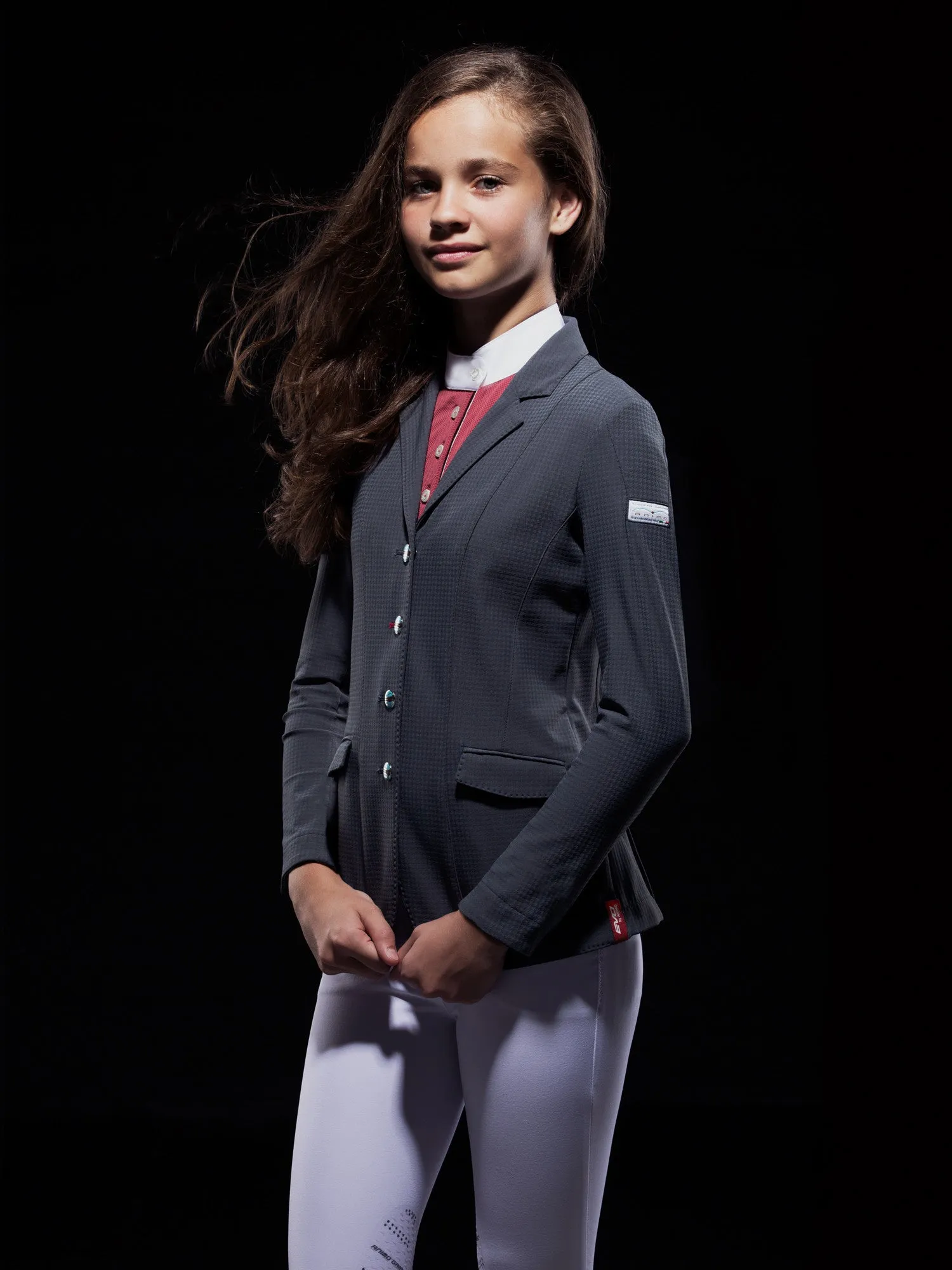 Animo Lupe Girls Size 9 Competition Jacket - Black Size 9