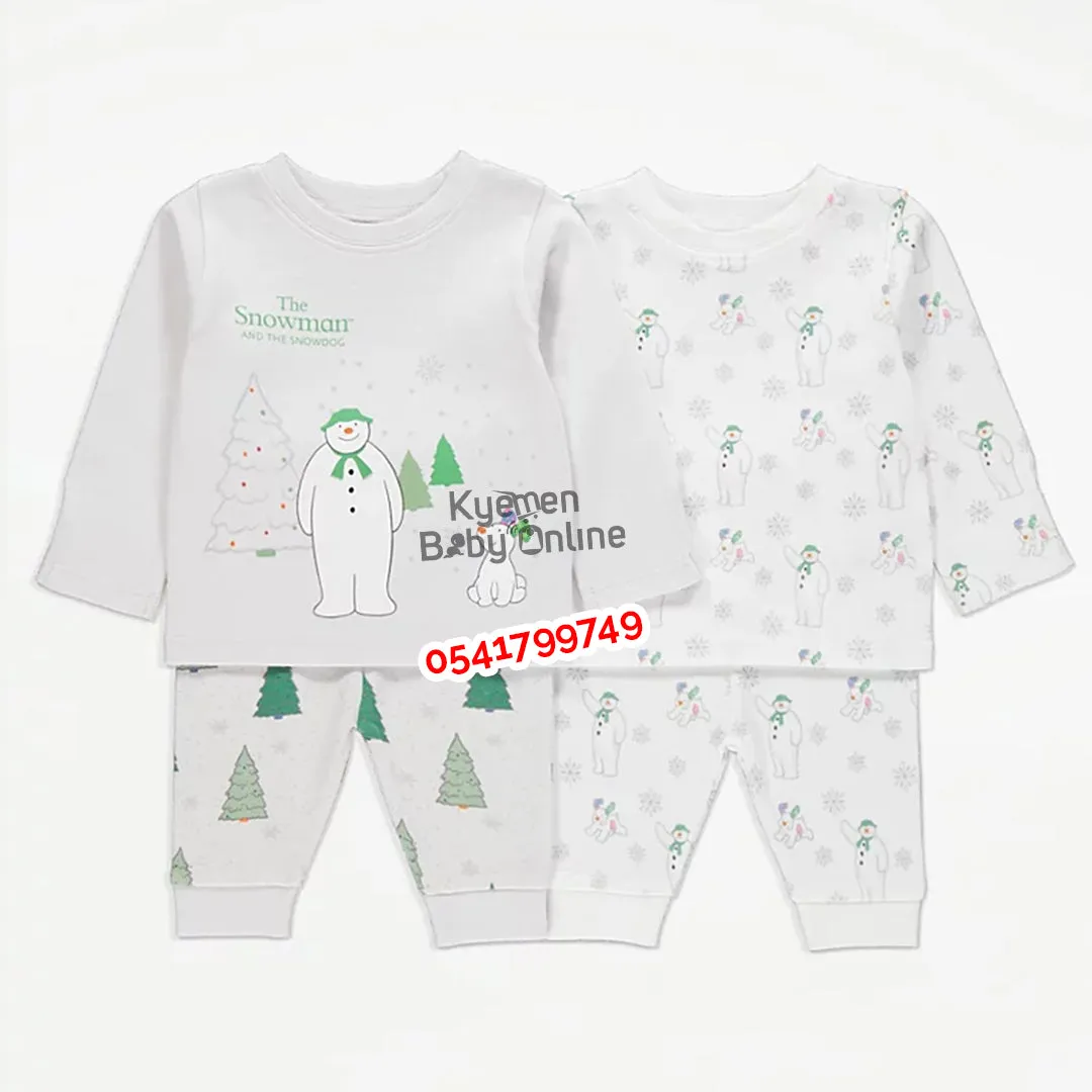 Baby Pyjamas Long Sleeved And Legged / Sleep Wear 2pcs (George Baby)
