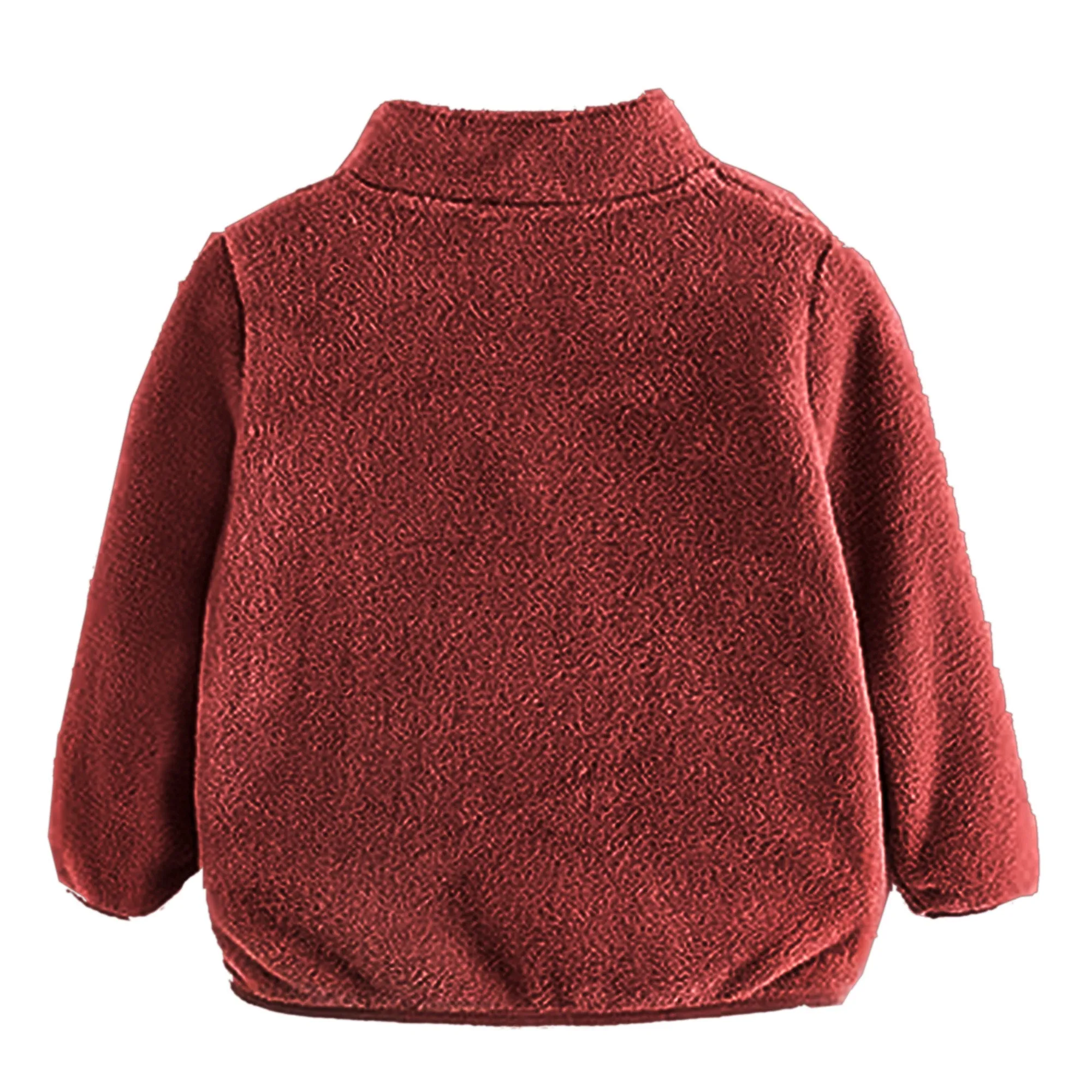 Babymoon Winter Baby Boys & Girls Sweater Kids Jacket Zipper Cardigan | Brown