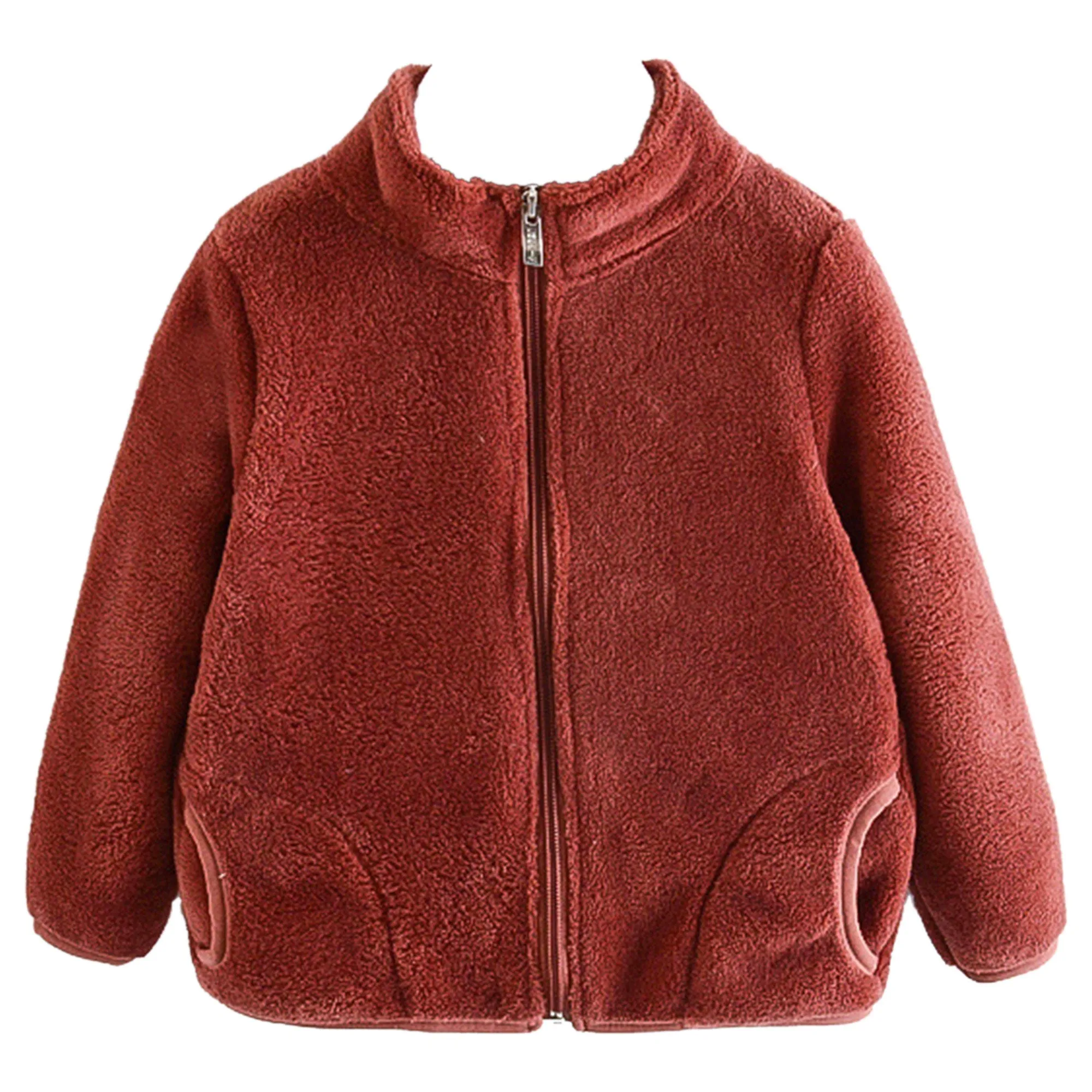 Babymoon Winter Baby Boys & Girls Sweater Kids Jacket Zipper Cardigan | Brown