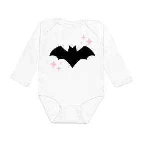 Bat with Glitter Stars L/S Bodysuit