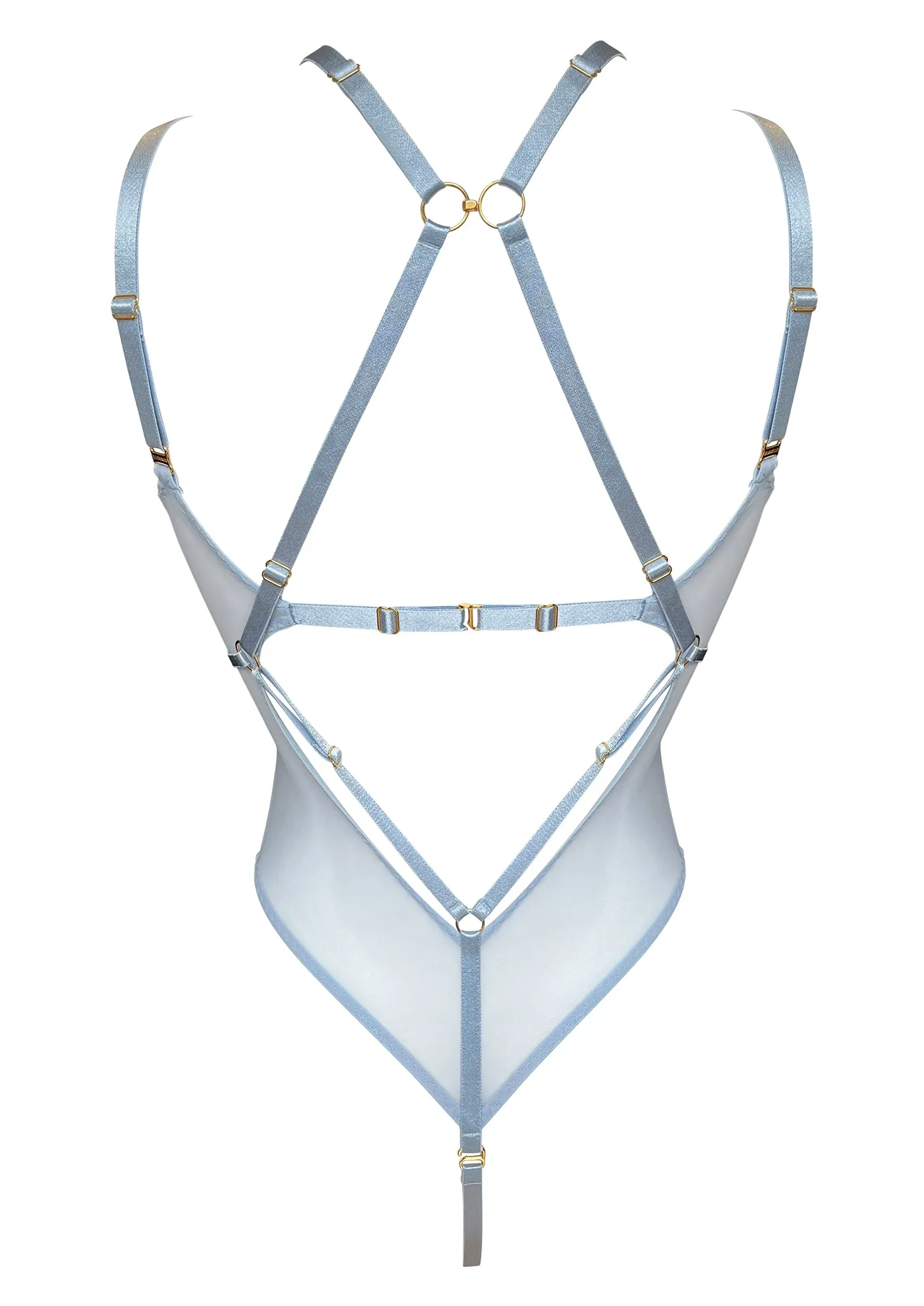 Bordelle Vero Harness Body | DUSTY BLUE