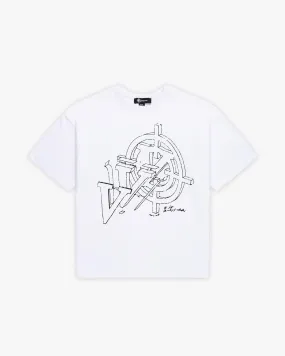 CONSTRUCTION LOGO TEE WHITE