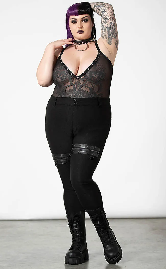 Dark Forces Bodysuit [Plus-Size]