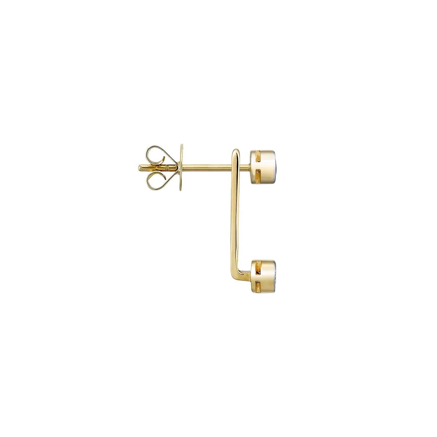 Double Round Diamond Single Ear Jacket