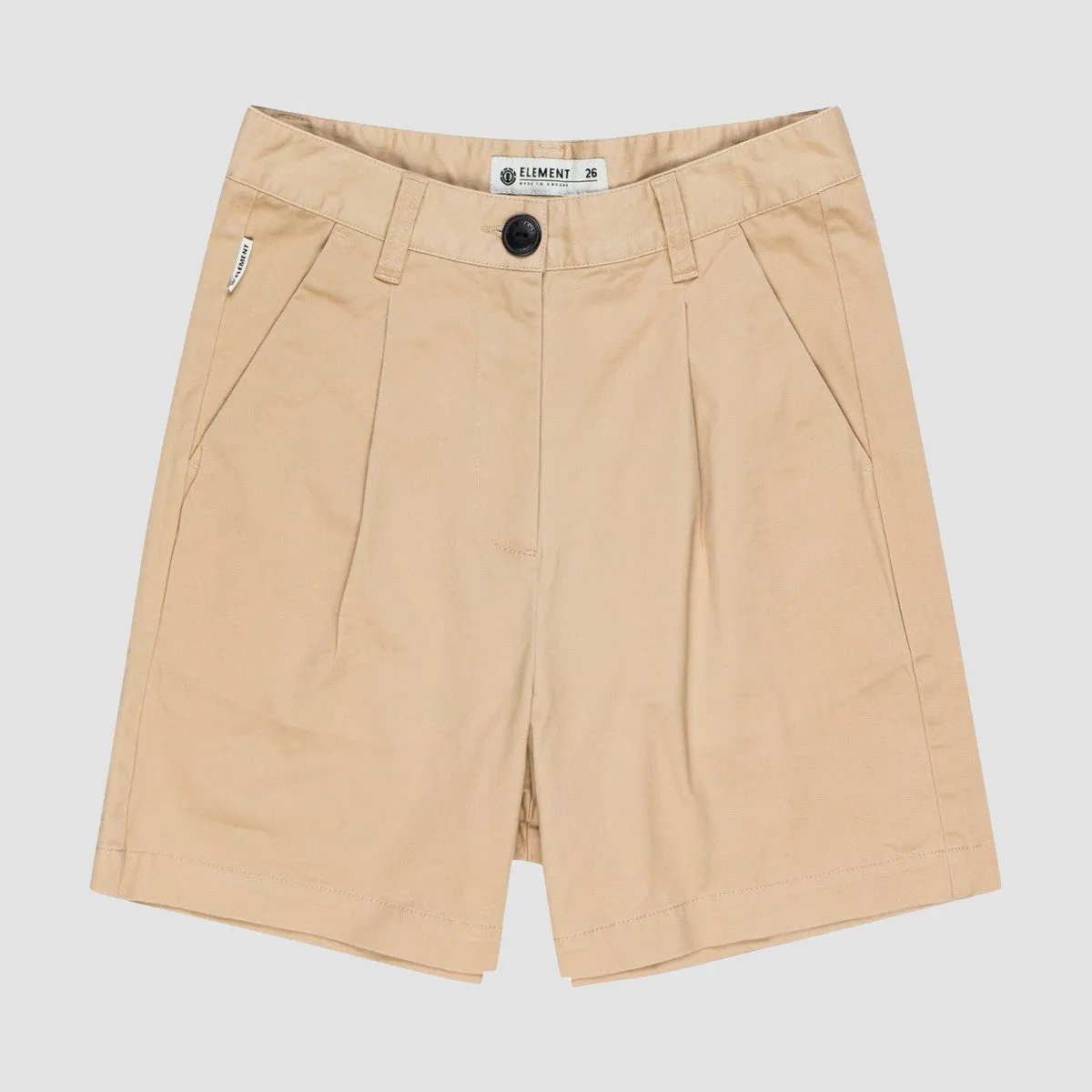 Element Scout Chino Shorts Oxford Tan - Womens