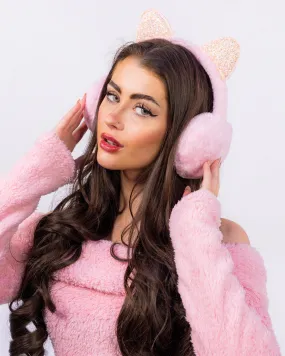 Glitter Kitty Earmuffs