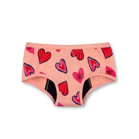 Hearts Reusable Spotting Panty (Light Flow)