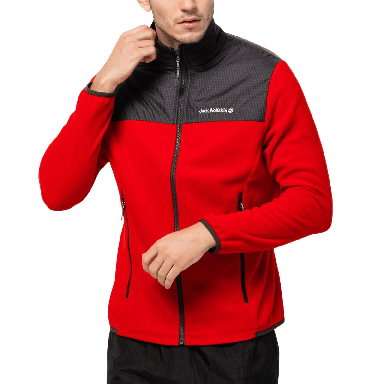 Jack Wolfskin Mens DNA Block Fleece Jacket