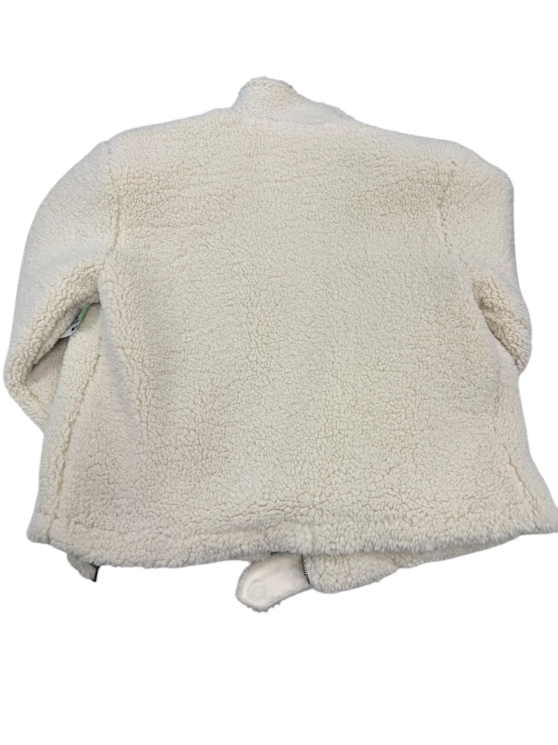 Jacket Faux Fur & Sherpa By Fashion Nova In Cream, Size: M