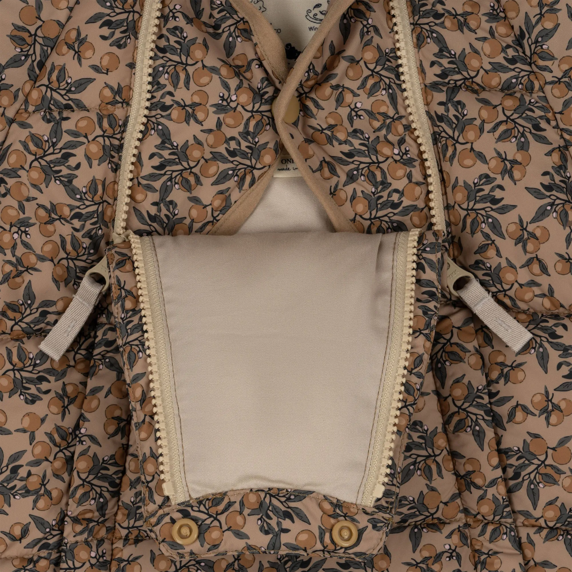 Nuka Floral Print Pramsuit (Orangerie Beige)