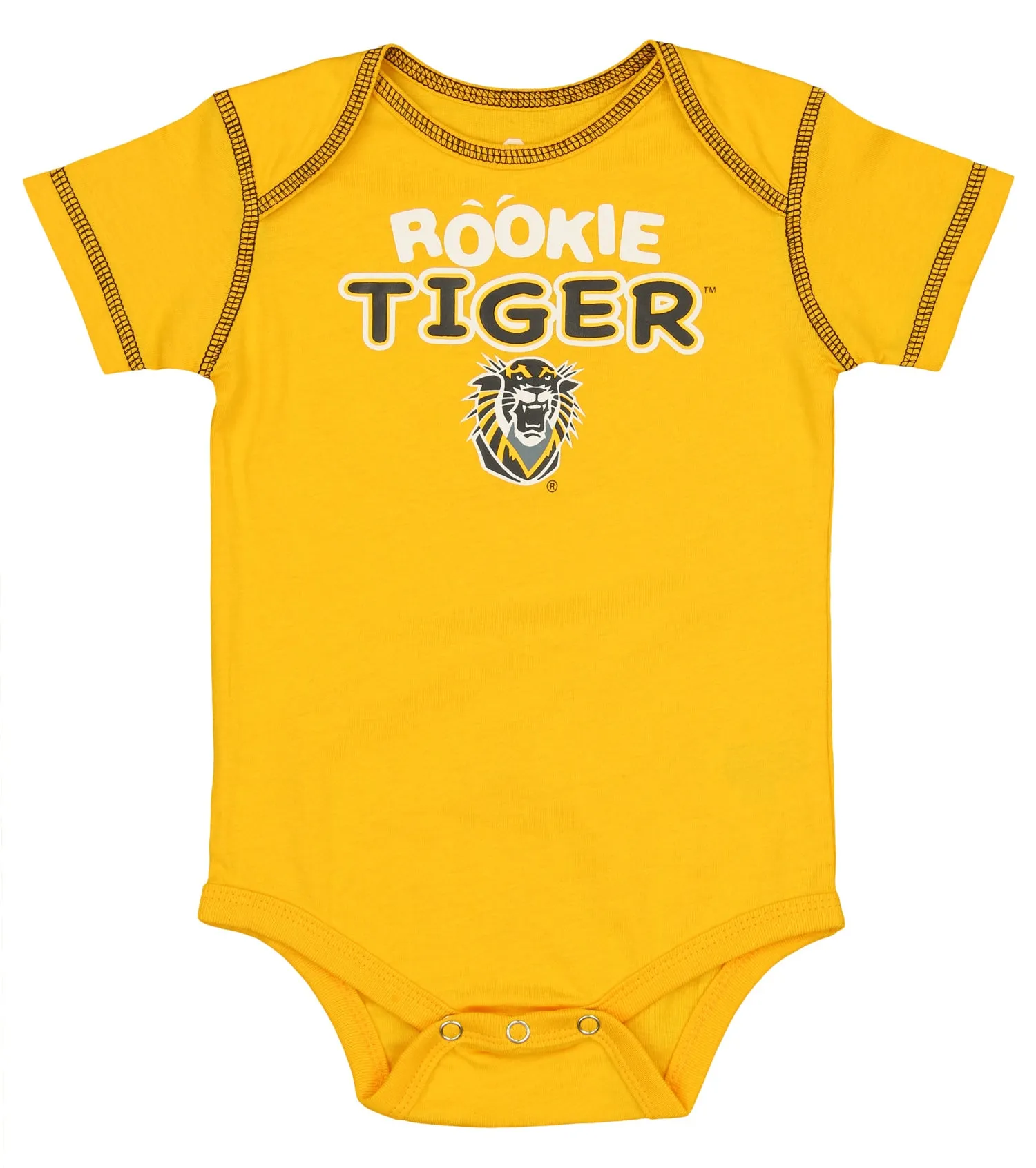 Outerstuff NCAA Infants Fort Hays State Tigers 3 Pack Creeper Bodysuit Set