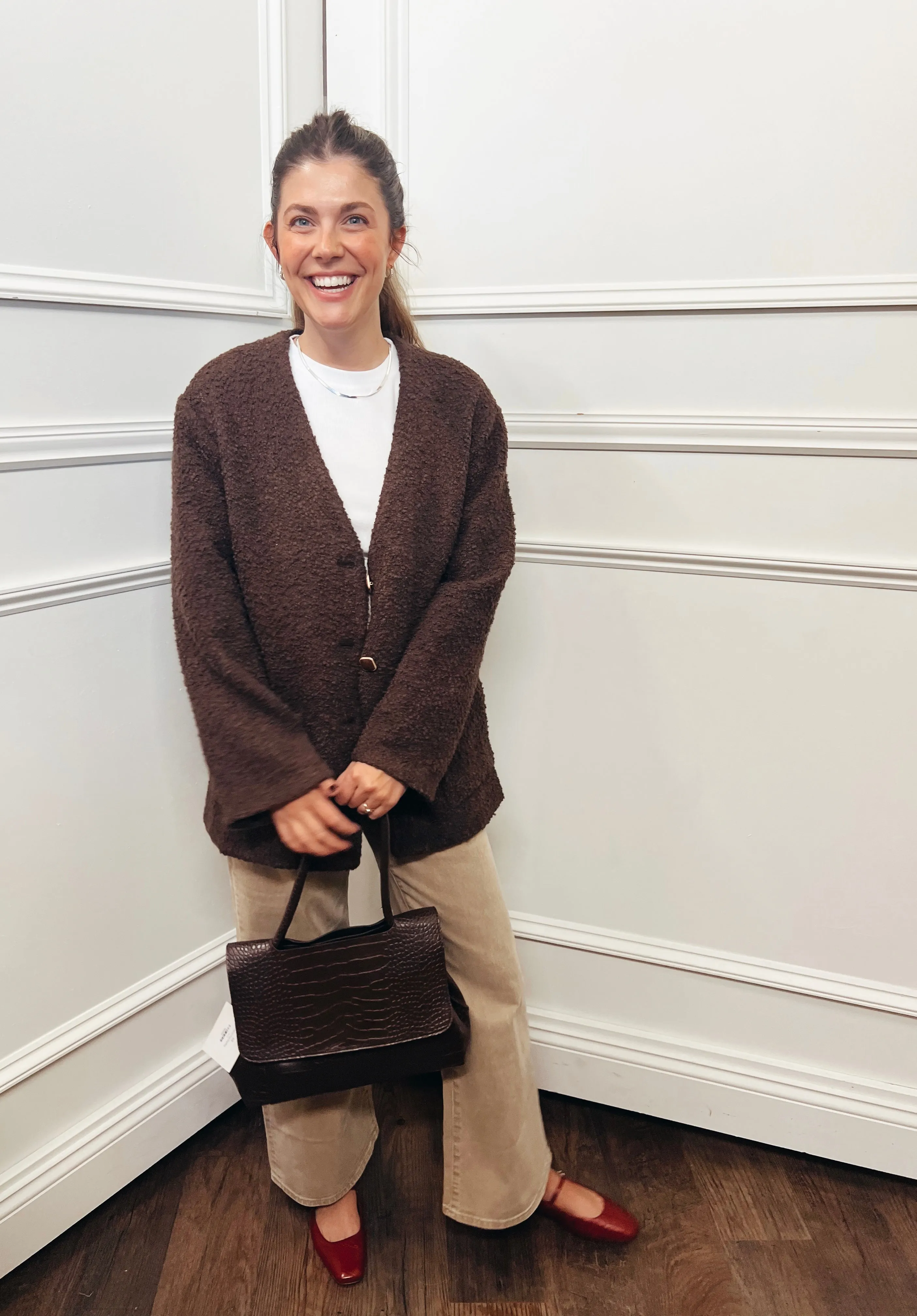 Sherpa Collarless Jacket
