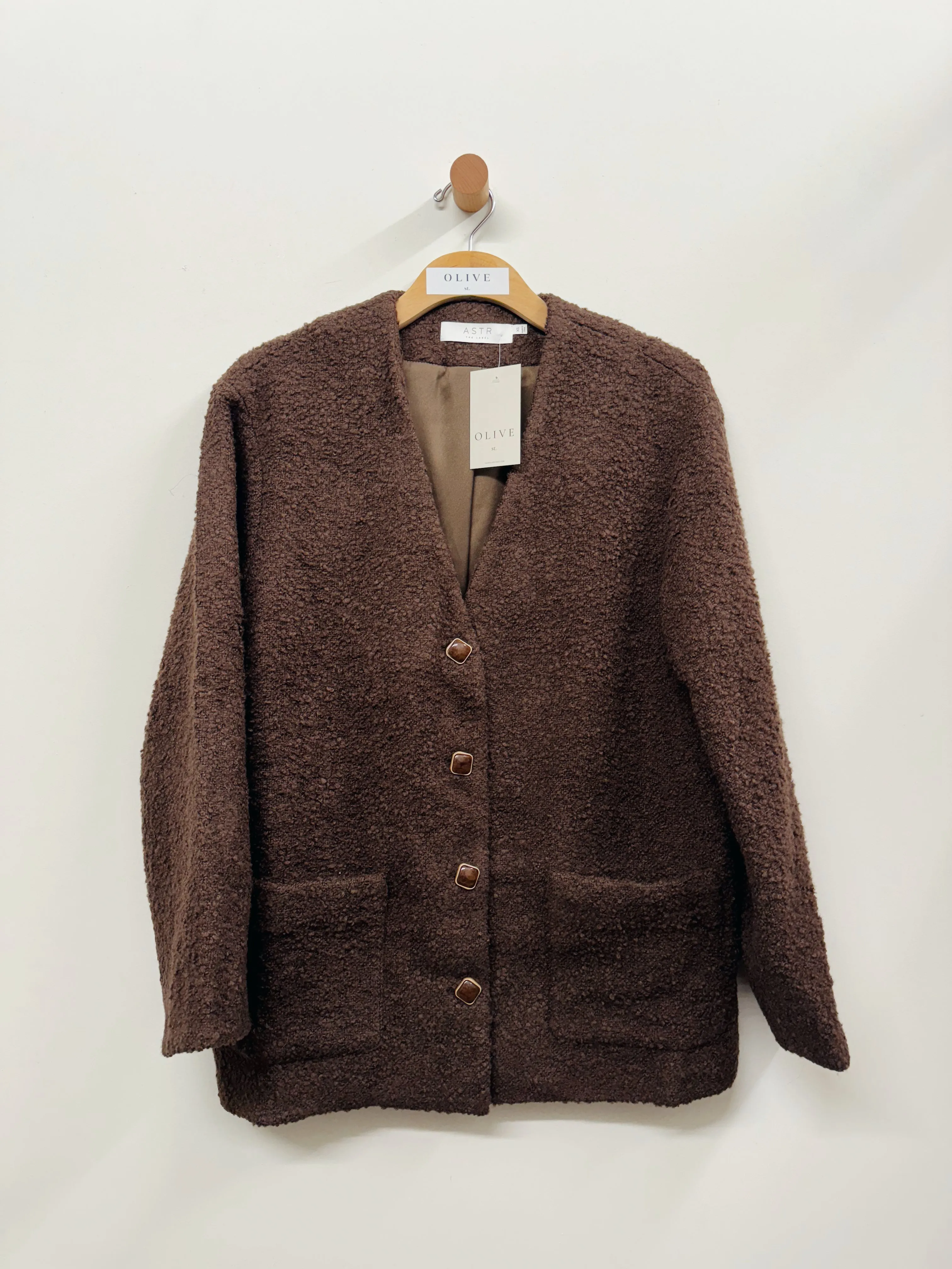 Sherpa Collarless Jacket