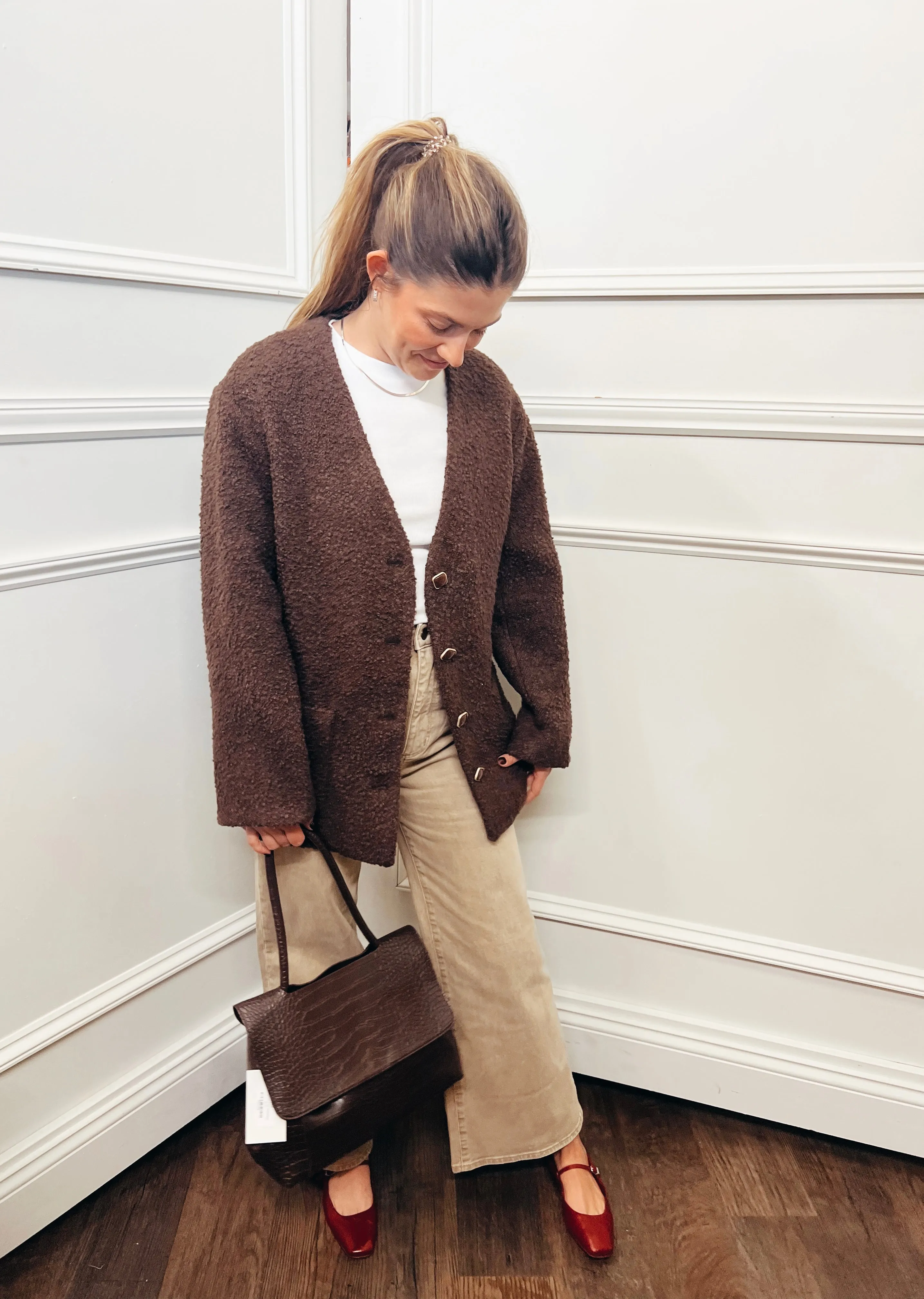 Sherpa Collarless Jacket