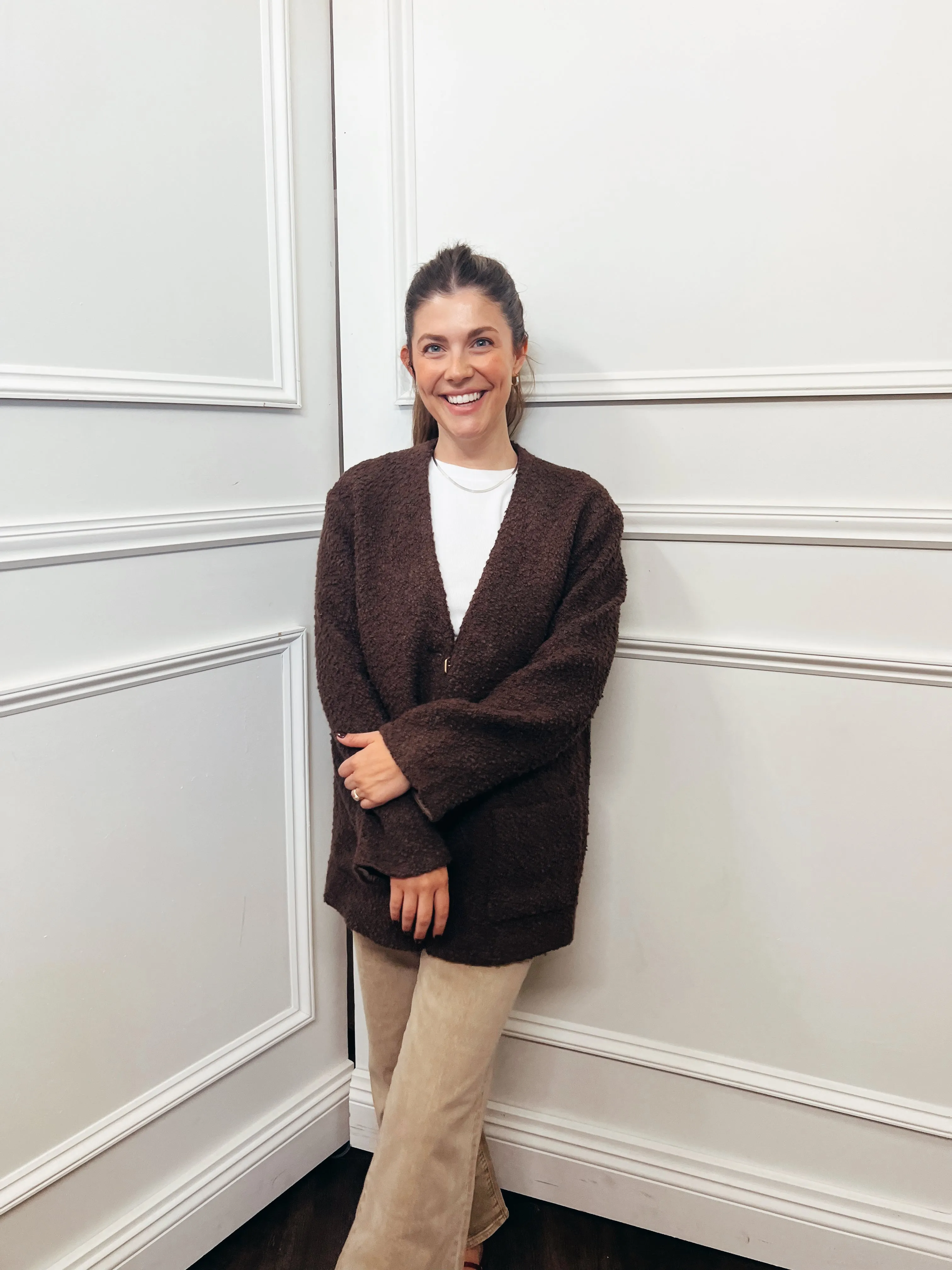 Sherpa Collarless Jacket