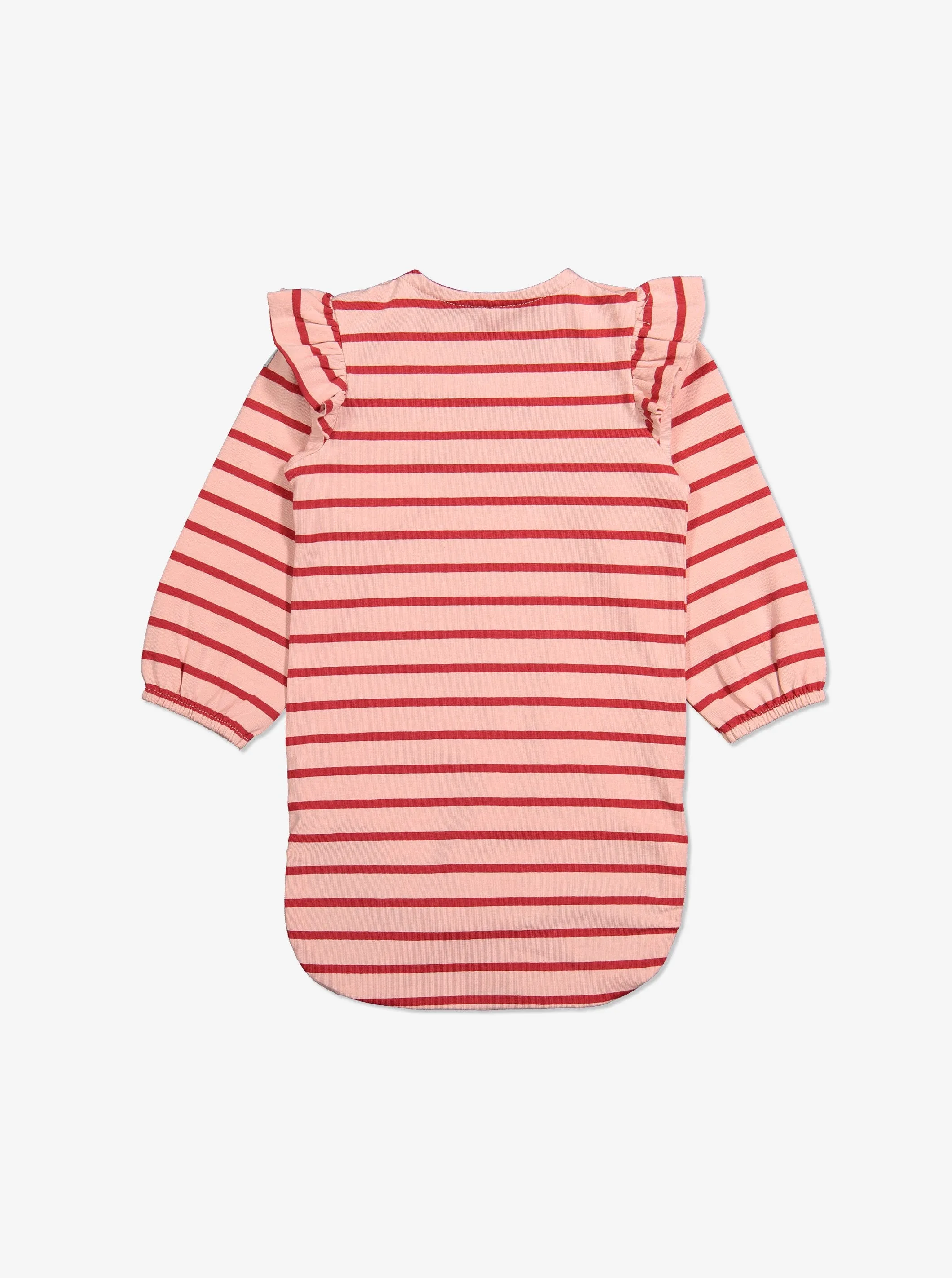 Striped Pink Babygrow