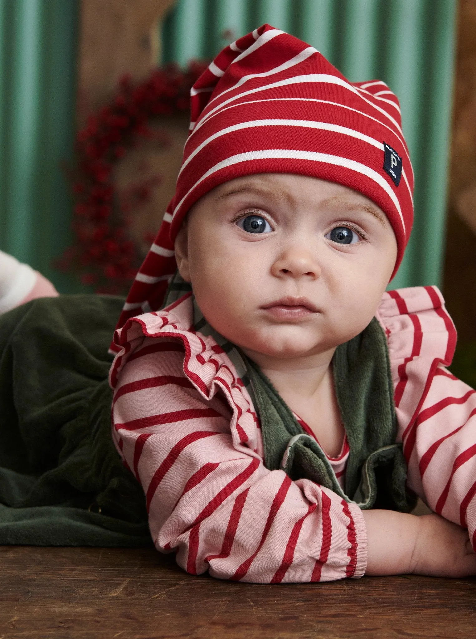 Striped Pink Babygrow