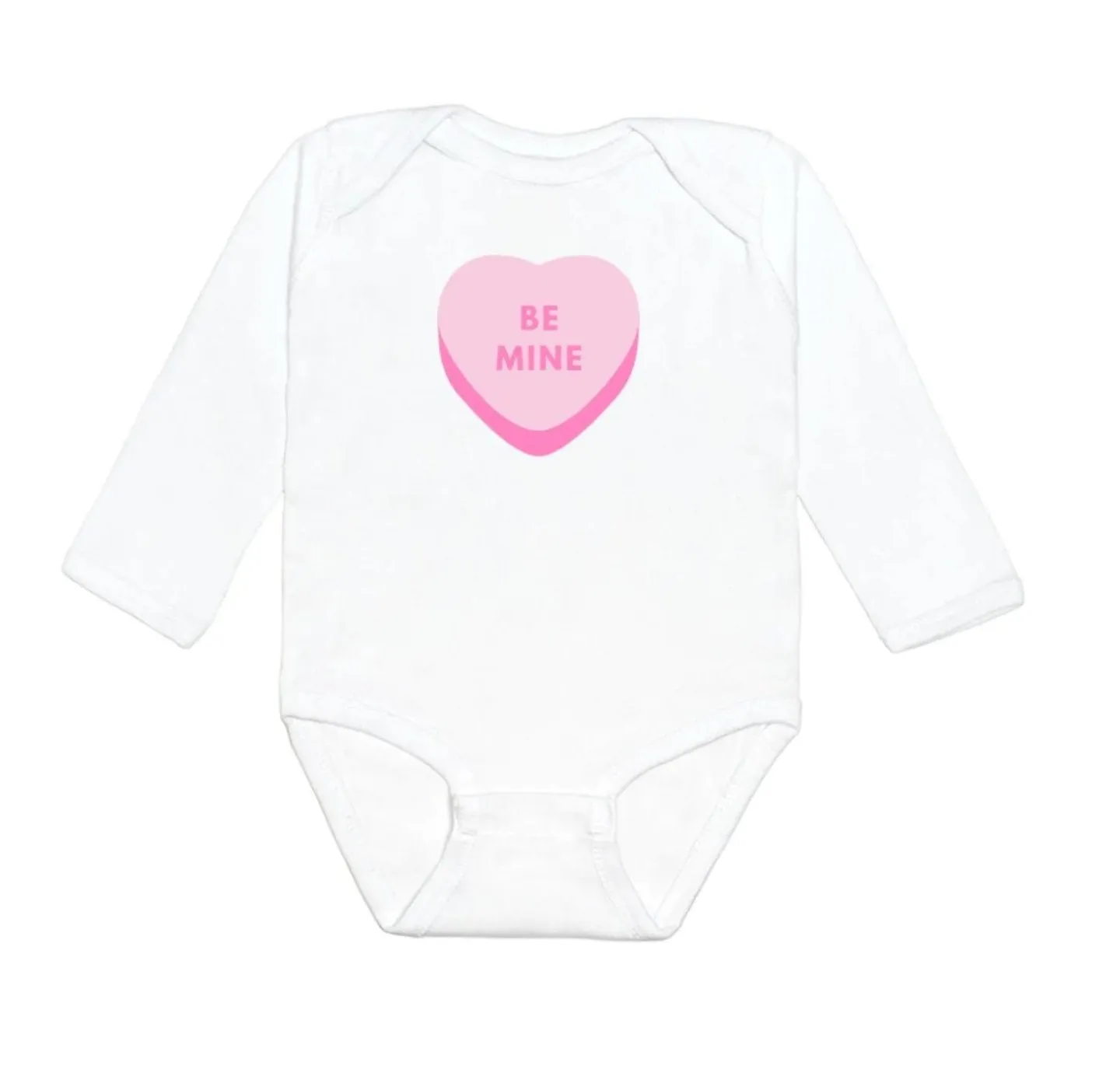 Sweet Wink Baby Girls BE MINE Heart Long Sleeve Onesie Bodysuit