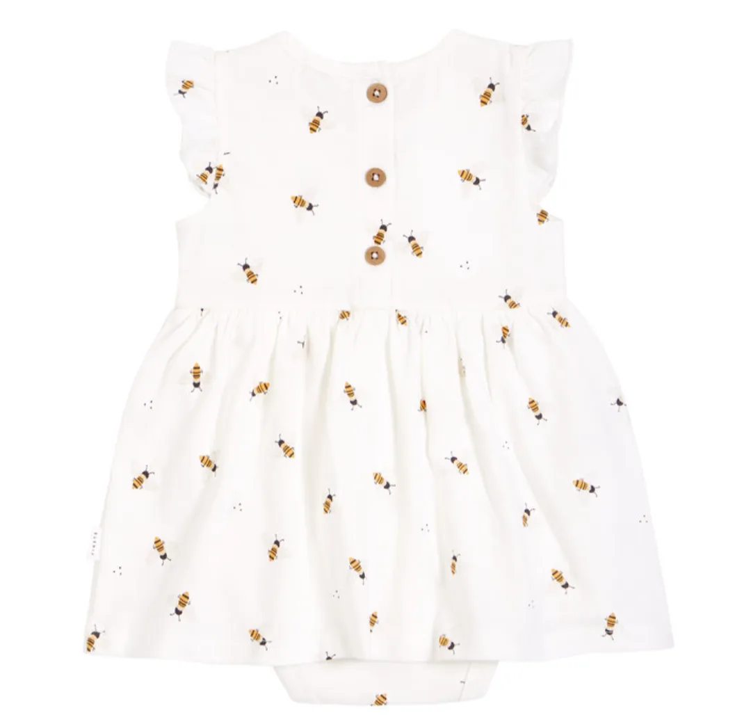 The Honey Bee Bodysuit Dress - BABY