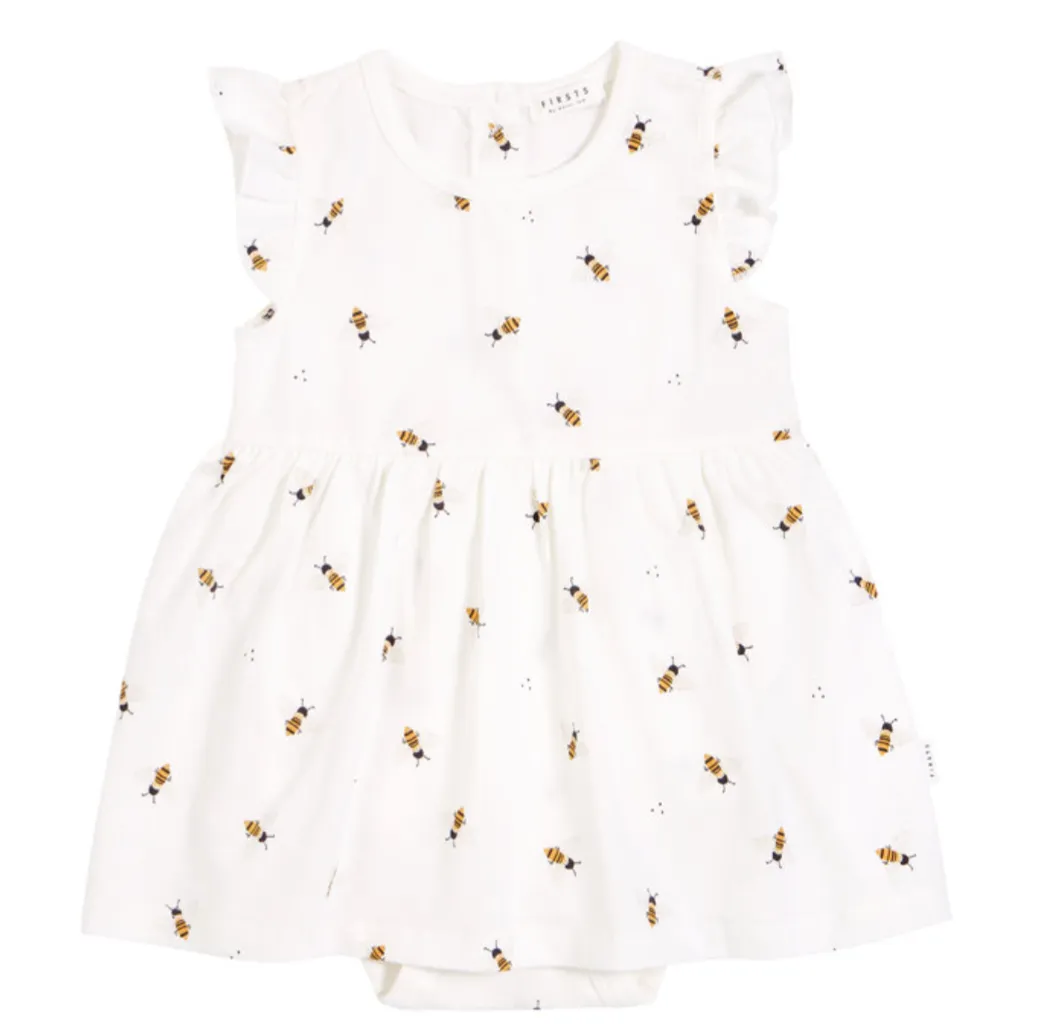 The Honey Bee Bodysuit Dress - BABY