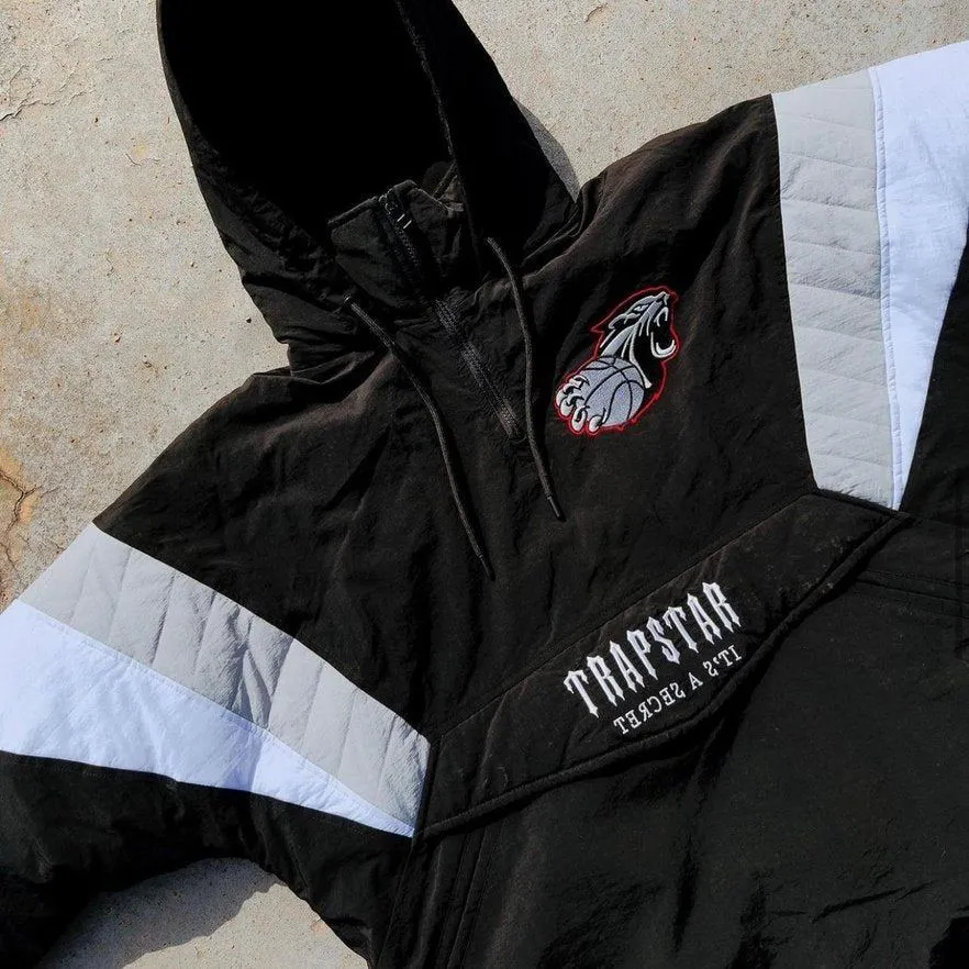 Trapstar Shooters 1/4 Zip Jacket - Black Trapstar Jacket