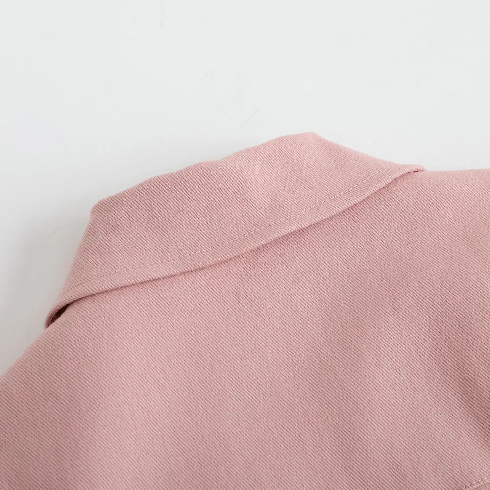 Vauva FW23 - Girls Embroidered Logo Quilted Coat (Pink)